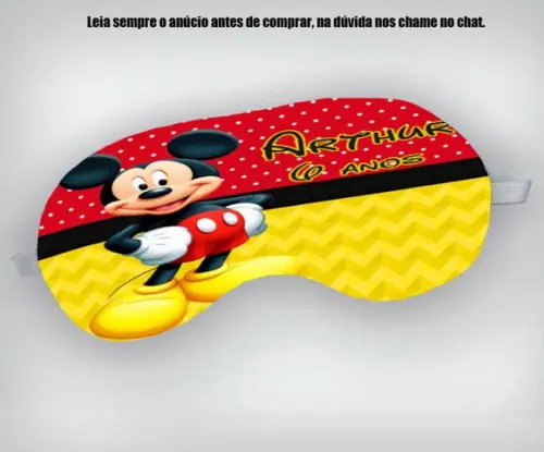 Mascara de Dormir para Lembrancinhas do Mickey