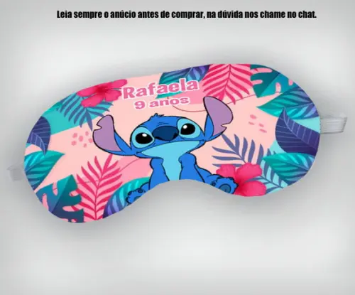 Mascara de Dormir para Lembrancinhas do Stitch