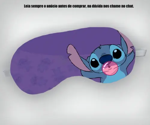 Mascara de Dormir Personalizada do Stitch