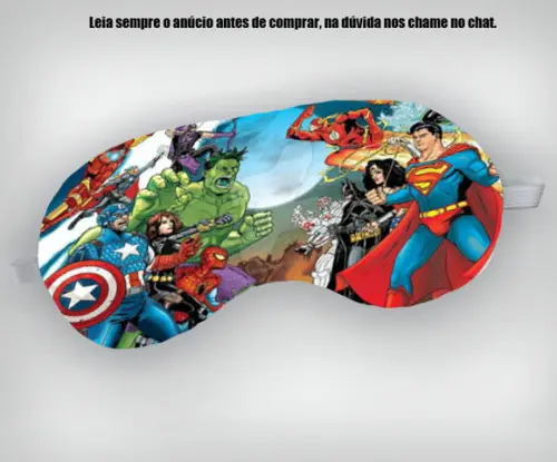 Mascara de Dormir Personalizada dos Vingadores