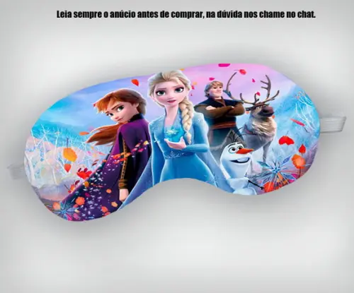 Mascara de Dormir Personalizada Frozen