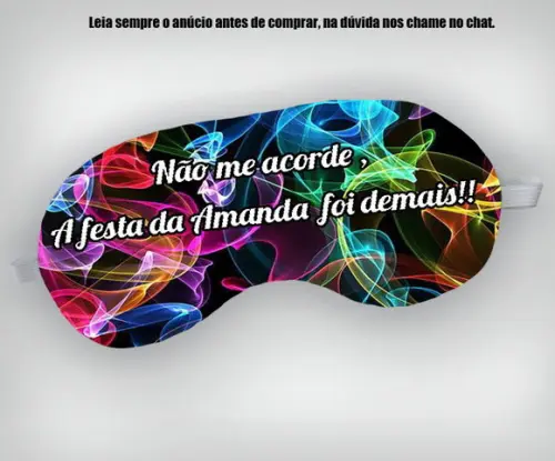 Mascara de Dormir Personalizado 15 Anos