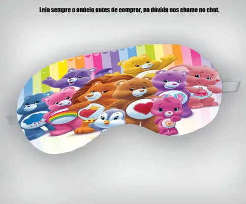 Mascara de Dormir Personalizada Ursinhos Carinhosos