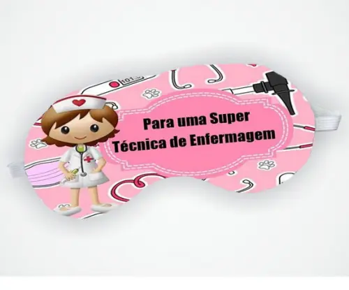 Mascara De1 Dormir Personalizada Enfermagem