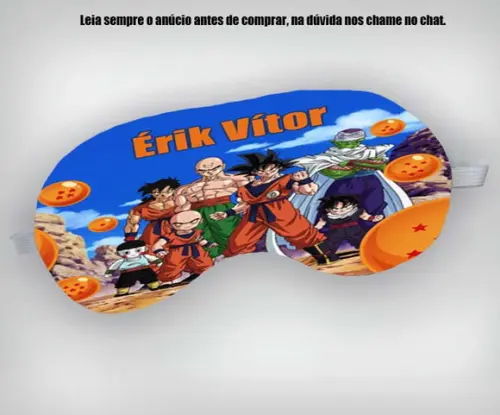 Mascra de Dormir Personalizada do Dragon Ball