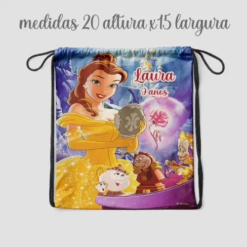 Mochilinha Saquinho Surpresa Bela e a Fera