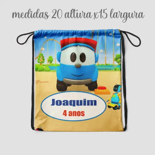 Mochilinha Saquinho Surpresa Leo o Caminhão