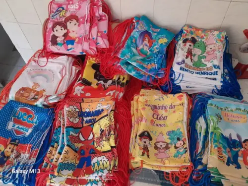 Mochilinhas Saquinho Surpresa 20x15 para Lembrancinhas