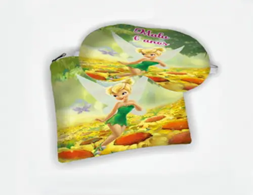 Kit lembrancinhas da Tinkerbel Necessaire e Mascara Personalizada