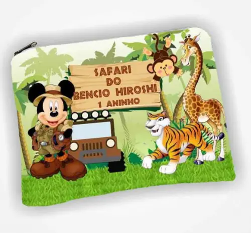 Necessaire Personalizada do Mickey Safari