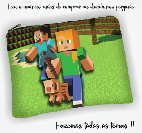 Necessaire Personalizada do Minecraft