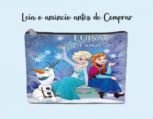 Necessaire Personalizada Frozen