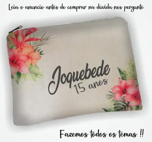 Necessaire Personalizada Lembrancinhas de 15 Anos