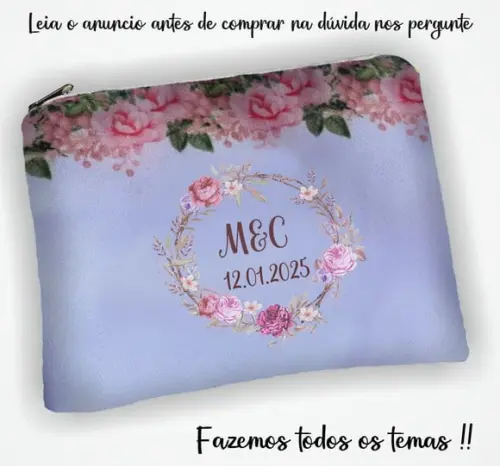Necessaire Personalizada Lembrancinhas de Casamento