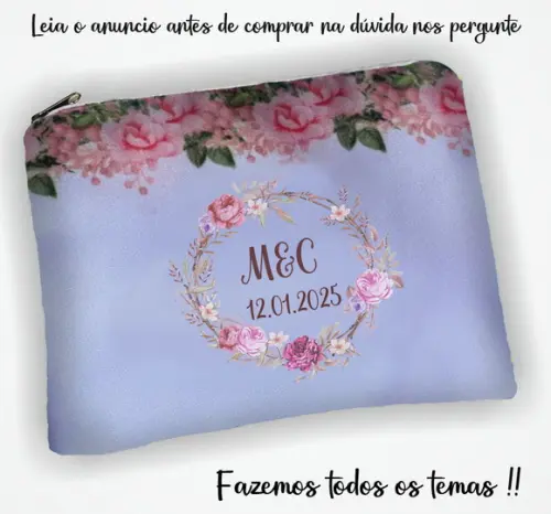 Necessaire Personalizada Lembrancinhas de Casamento