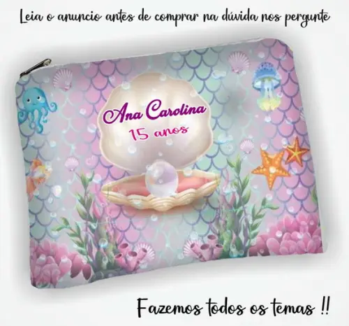 Necessaire Personalizada para Lembrancinhas de 15 Anos