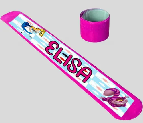 Pulseira Bate e Enrola Personalizada Alice