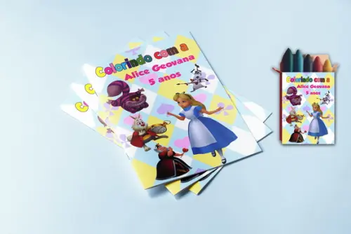 Revista Colorir com Giz de Cera da Alice