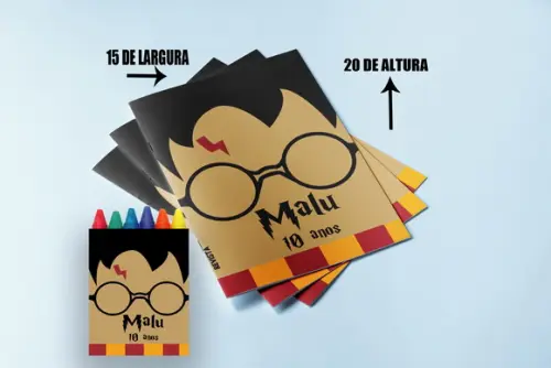 Revista de Colorir com Giz de Cera do Harry Potter