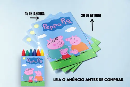 Revistinha Colorir com Giz de Cera Pepa