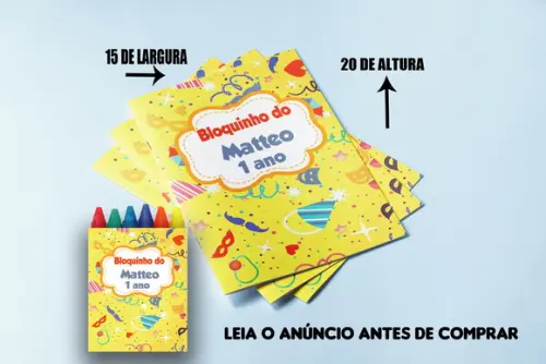 Revistinha de Colorir com Giz de Cera Bailinho de Carnaval