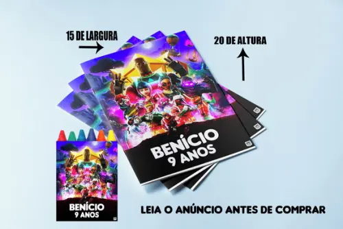 Revistinha de Colorir com Giz de Cera Fortinite