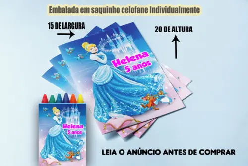 Revistinha de Colorir da Cinderela