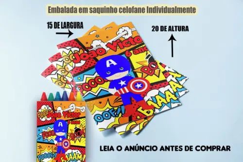 Revistinha de Colorir do Capitão América