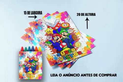 Revistinha de Colorir do Super Mário