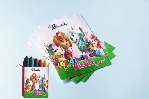 Revistinha e Giz de Cera Turma da Patrulha Canina