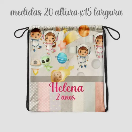 Sacolinha Surpresa Mochila Astronauta Menina
