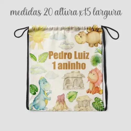 Saquinho Surpresa Lembrancinhas Dinossauro Baby