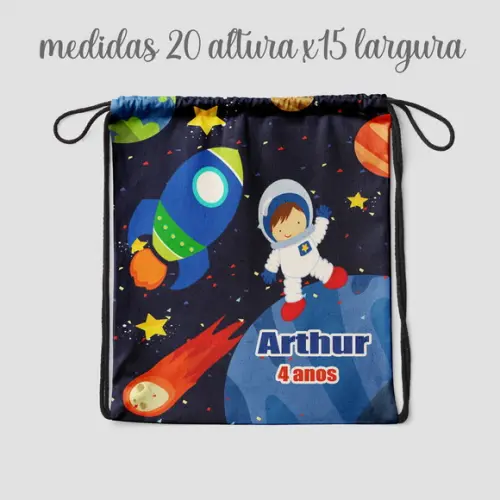 Mochila Saquinho Surpresa Mochila Astronauta