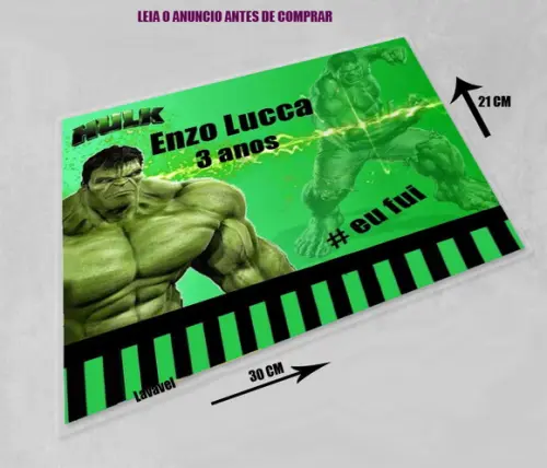 Souplast do Incrivel Hulk Jogo Americano