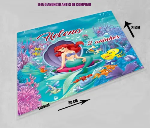 Souplast Jogo Americano da Sereia Ariel