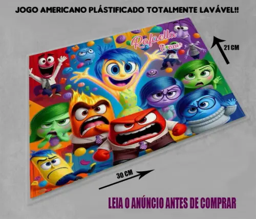 Souplast Jogo Americano Personalizado Divertidamente