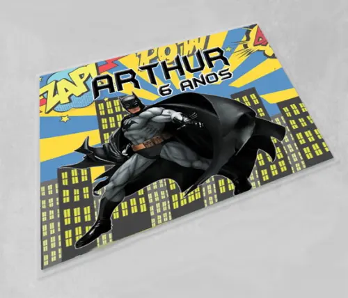 Souplast Jogo Americano Personalizado e Lavável do Batman