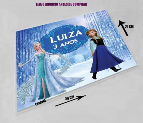 Souplast Lavável Jogo Americano da Elsa e Ana Frozen