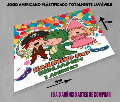 Souplastjogo Americano Personalizado Bloquinho de Carnaval