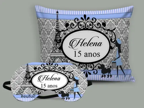 Kit Almofada e Mascara de Dormir de 15 Anos