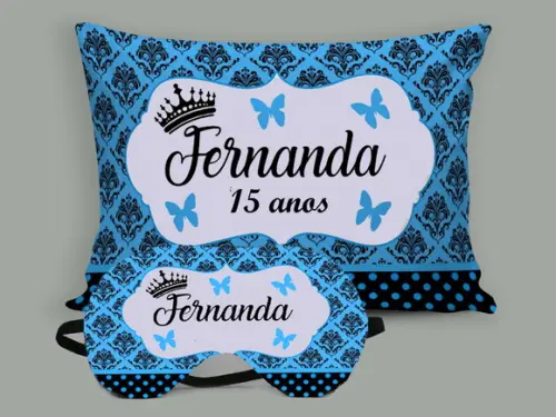 Kit Almofada e Mascara de Dormir de 15 Anos