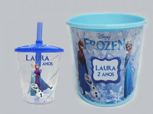 Kit Balde e Copo Twister da Frozen