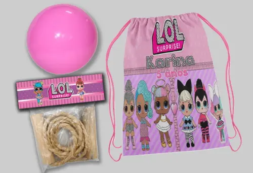 Kit de Aniversario Lool Mochila+bola de Vinil+ Corda