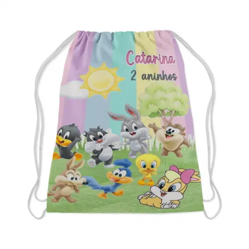 Mochilinha Lembrancinhas de aniversario Baby Looney Tunes