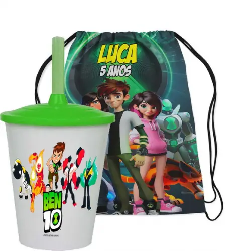 Mochilinha e Copo Twister do Ben 10