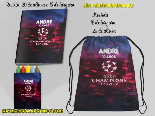 Mochilinha e Revista da Taça Championss