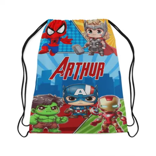 Mochilinha para Lembrancinhas Super Herois Baby