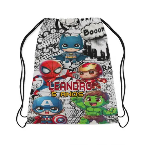 Mochilinha para Lembrancinhas Super Herois Vingadores Baby