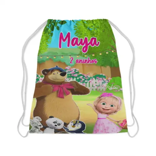 Mochilinha Personalizada da Marsha e o Urso