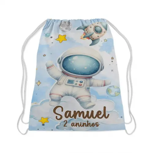 Mochilinha Personalizada  lembrancinhas do Astronauta